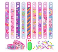HGRGHH Regalos para Niñas 7 8 9 10 Años, Diamond Painting Kit Manualidades Niños 7 8 10 11 Años, Kit para Hacer Pulseras Niñas, Niña Mosaicos Kit Pintura, Regalos Cumpleaños Niña 4-12 Años