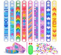 HGRGHH Regalos para Niñas 7 8 9 10 Años, Diamond Painting Kit Manualidades Niños 7 8 10 11 Años, Niña Mosaicos Kit Pintura, Kit para Hacer Pulseras Niñas, Regalos Cumpleaños Niña 4-12 Años