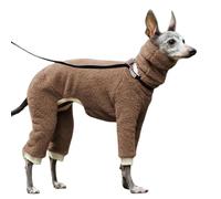HGRYNDRO Abrigo Perro Juicio De Invierno Pajamas Onder Body Cody Chaqueta con Piernas Ropa De Perro Caliente Traje De Mono A Prueba De Viento Acogedor-marrón-s