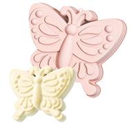 HGSHUO Moldes de Silicona Mariposa Molde de Pastel 3D Molde para Hornear Molde de Silicona Moldes para Tartas Moldes de Repostería Mousse Jabón Navidad Pascua