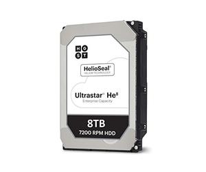 HGST Ultrastar HE8 HUH728080ALE600 - Disco Duro (8 TB, SATA, 6 GB/s, caché de 128 MB, 24 x 7, 8,9 cm, 3,5")