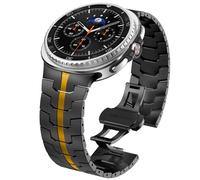 Hgsxst Compatible con Samsung Galaxy Watch 8 40 mm/44 mm/Classic 46 mm pulsera 2025, cierre de seguridad Clip Galaxy Watch 8 Classic bandas de metal para mujeres y hombres, cierre de tapa de acero