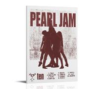 HGTERRGTJ Póster de Pearl Jam con cubierta de lienzo para pared, póster estético, pintura artística para habitación, 60 x 90 cm, estilo marco