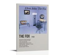 HGTERRGTJ The Fox by Elton John - Póster de lienzo para pared, diseño estético para habitación, 20 x 30 cm, estilo marco