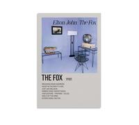 HGTERRGTJ The Fox by Elton John - Póster de lienzo para pared, diseño estético, pintura artística para habitación, 40 x 60 cm, estilo sin marco