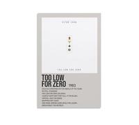 HGTERRGTJ Too Low For Zero by Elton John - Póster de lienzo para pared, diseño estético para habitación, 20 x 30 cm, estilo sin marco