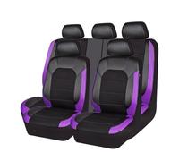 HGTHHK Cuero Coche Fundas Asientos, para Hyundai Kona/Kona Hybrid/Kona Electric/Kona N SUV 2018-2023 2024 Juegos De Cubreasientos Delanteros Y Traseros Cubreasientos Accesorios,D-Purple