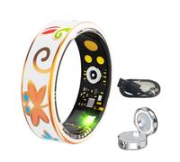 HGTRH Anillos Inteligentes para Mujeres, Anillos Inteligentes para Damas Anillo de Fitness con Monitor de Frecuencia Cardíaca Monitor de Sueño Medidor de Presión Arterial Contador de Pasos 12#