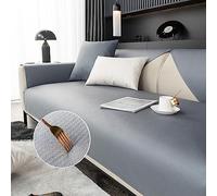 HGTRH Funda Sofa Chaise Long 3 Plazas AntiarañAzos, Cubre Sofa Mascotas Antipelos Impermeable Textura De ImitacióN De Piel De Vaca Fundas Decorativas para SofáS ProteccióN Funda para Mascotas