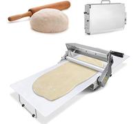 HGTRH laminadora de Masa, Laminoir à Pâtisserie En Acier Inoxydable Laminoir à Pâte Pliable Manuel pour Boulangerie Pizza Et Croissants Rs101