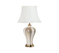 HGTYDV2 Lámpara de Mesa de cerámica acristalada con Tono de lámpara de Campana lámpara de Escritorio de cerámica China para el Dormitorio