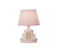 HGTYDV2 Lámpara de Mesa de Forma de Castillo de Dibujos Animados lámpara de guardería de Princesa Rosa con Tono de Tela 3 Temperatura de Color lámpara de Escritorio Linda Moderna