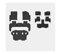 hgudyr Forro de Maletero Accesorios De Interior Coche Alfombrilla TPE para Land para Cruiser LC300 Carga Maletero 7 Asientos Volante A Izquierda Y Derecha(Black Brown)