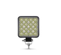Hguvsjd Faro Delantero Barra De Luces LED De Trabajo Para Coche, 16 SMD, Cuadrada Y Redonda, 12 V, Para Vehículos 4x4, SUV, ATV Faros Principales(1 * 48W squared)