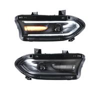 Hguvsjd Faro Delantero Para Dodge Para Charger 2015 2016 2017 2018 2019 2020 Conjunto Faros Delanteros LED Con Luces Delanteras Que Cambian De Color RGB Faros Principales(Normal Headlights)