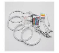 Hguvsjd Faro Delantero Para E36 Serie 3 1992-1998 Con Faros Delanteros Car Styling Milk 16 Colores RGB LED Angel Eyes Anillo Kit Faros Principales