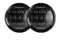 Hguvsjd Faro Principal Montaj Para AM Para General Para Hummer (1992 1993 1994 1995 1996 1997 1998 1999 2000 2001) Faros Delanteros LED De 7 Pulgadas Faros Delanteros(75w black)