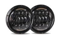 Hguvsjd Faro Principal Montaj Para AM Para General Para Hummer (1992 1993 1994 1995 1996 1997 1998 1999 2000 2001) Faros Delanteros LED De 7 Pulgadas Faros Delanteros(90w black)