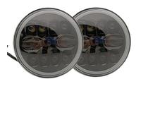 Hguvsjd Faro Principal Montaj Para AM Para General Para Hummer (1992 1993 1994 1995 1996 1997 1998 1999 2000 2001) Faros Delanteros LED De 7 Pulgadas Faros Delanteros(Black a)