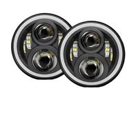 Hguvsjd Faro Principal Montaj Para Chevy Para Truck (1947-1957 y 1962-1972) Para C10 Pickup (1969-1974) Faros LED de 7 pulgadas Faros Delanteros(60w black a)