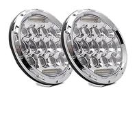 Hguvsjd Faro Principal Montaj Para Dodge B100 Van (1971-1974) Para Dodge B100 (1975-1978) Para Dodge B150 (1984-1987) Faros LED de 7 pulgadas Faros Delanteros(75w chrome)