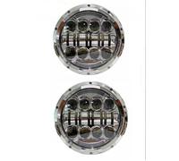 Hguvsjd Faro Principal Montaj Para Dodge B100 Van (1971-1974) Para Dodge B100 (1975-1978) Para Dodge B150 (1984-1987) Faros LED de 7 pulgadas Faros Delanteros(80w chrome)