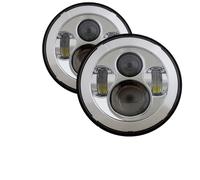 Hguvsjd Faro Principal Montaj Para Land Para Rover 90/110 Accesorios 75W 40W Parachoques Delantero DRL Faro Delantero Para Automóvil Faro LED Halo De 7 Pulgadas Faros Delanteros(Headlight d)