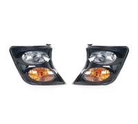 Hguvsjd Faro Principal Para Nissan Para Patrol Y61 2001-2004 Parachoques Delantero Luz Esquina Luz Señal Giro Faro Luz Esquina Lateral Luz Posición Luces Parachoques Delantero(Black-1Pair)