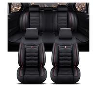 Hguvsjd Funda Asiento para Toyota para Auris para Avensis para Crown para 4Runner para Harrier para Cruiser para Mark para Premio Funda De Asiento De Coche(A Black Red 5 Seat)