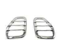 Hguvsjd Luz Antiniebla Delantera Para Hummer Para H3 Para H3T Espejo Retrovisor Lateral Delantero Trasero Cubiertas Protectoras Cromadas Plateadas Marco Casa(A)