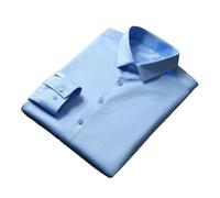 Hgvcfcv Camisa informal de satén de seda para hombre, lavable a máquina, antiarrugas, 16, XXL