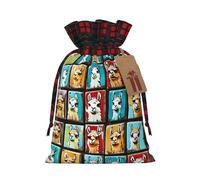 Hgvcse Muchas bonitas bolsas de Navidad con cordón de llama, reutilizables, 3D, para envolver regalos, medias y recuerdos de fiesta