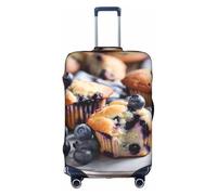 Hgvcse Travel Blueberry Muffin 03 - Funda protectora de maleta de 45,7 a 81,3 cm, accesorio esencial para vacaciones, Blanco, M
