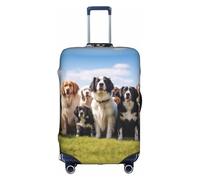 Hgvcse Travel Dog Show - Funda protectora de maleta de 18 a 32 pulgadas, accesorio esencial para vacaciones, color blanco, mediano, Blanco, Medium