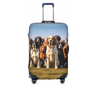 Hgvcse Travel Dog Show2 - Funda protectora para maleta, de 45,7 a 81,3 cm, accesorio esencial para vacaciones, color blanco, grande, Blanco, Large