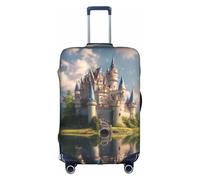 Hgvcse Travel Dream-Like Fairy Tale Castle03 - Funda protectora para maleta, de 45,7 a 81,3 cm, accesorio esencial para las vacaciones, color blanco, XL, Blanco, X-Large