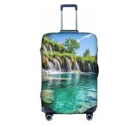 Hgvcse Travel Plitvice Lakes National Park - Funda protectora para maleta, 45,7 a 81,3 cm, accesorio esencial para vacaciones, Blanco, M