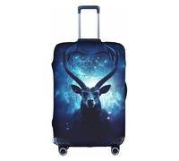 Hgvcse Travel Ram - Funda protectora para equipaje, diseño del signo del zodiaco de 45,7 a 81,3 cm, accesorio esencial, Blanco, L