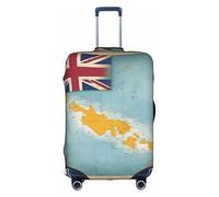 Hgvcse Travel Turks and Caicos Islands Map02 - Funda protectora para maleta, 45,7 a 81,3 cm, accesorio esencial para las vacaciones, color blanco, pequeño, Blanco, Small