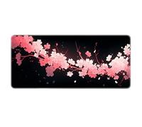 HGVDHS 900X400mm Mariposas Anime Alfombrilla para ratón Grande Precisión y Velocidad Alfombrilla de ratón para Juegos Impresión 3D Alfombra de Goma Antideslizante