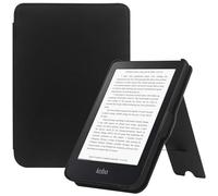 HGWALP Funda de Soporte para Kobo Clara Colour/Kobo Clara BW (2024)/Clara 2E 6" (2022) eReaders, Carcasa Ligera Avanzada con función de Despertar/sueño automático, Pulsera y Soporte Plegable-Black