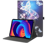 HGWALP Funda Protectora Universal Compatible con tabletas de 9-11", Funda de Cuero PU Multi-ángulo con Soporte de bolígrafo táctil para tabletas Pantalla táctil de 9" 9.7" 10.1" 10.5 "11"-PLBF