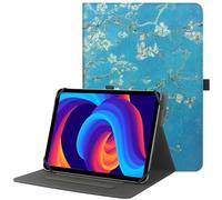 HGWALP Funda Protectora Universal Compatible con tabletas de 9-11", Funda de Cuero PU Multi-ángulo con Soporte de bolígrafo táctil para tabletas Pantalla táctil de 9" 9.7" 10.1" 10.5 "11"-AF