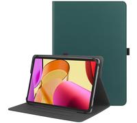 HGWALP Funda Protectora Universal Compatible con tabletas de 9-11", Funda Soporte de Cuero PU Multi-ángulo con Soporte de bolígrafo táctil para tabletas Pantalla táctil de 9" 9.7" 10.1" 10.5 "11"-GN