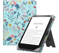 HGWALP Funda Universal para 6-7 Pulgadas eReaders, Funda Folio Stand Soporte con Correa Compatible con Kindle Paperwhite/Colorsoft/Kobo/Tolino/Pocketbook/Sony 6" 6.8" 7" E-Book Reader-Spring Bloom