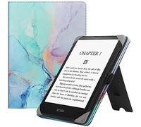 HGWALP Funda Universal para 6-7 Pulgadas eReaders, Funda Folio Stand Soporte con Correa Compatible con Kindle Paperwhite/Colorsoft/Kobo/Tolino/Pocketbook/Sony 6" 6.8" 7" E-Book Reader-Marble Blue