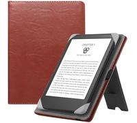 HGWALP Funda Universal para 6-7 Pulgadas eReaders, Funda Folio Stand Soporte con Correa Compatible con Kindle Paperwhite/Colorsoft/Kobo/Tolino/Pocketbook/Sony 6" 6.8" 7" E-Book Reader-Brown