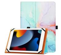 HGWALP Funda Universal para Tableta de 9" -11" Pulgadas, Funda Protectora Universal para Tableta de 9",9.7",10.1",10.2",10.5",10.9",11", con Correa de Mano y función de Soporte-Azul mármol