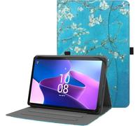 HGWALP Funda Universal para Tableta de 9",9.7",10.1",10.2",10.5",10.9",11", Funda Protectora Universal para Tableta de 9" 10,1" 10.5" 11", con Correa de Mano y función de Soporte-Flor de Albaricoque