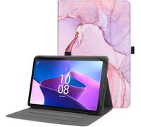HGWALP Funda Universal para Tableta de 9",9.7",10.1",10.2",10.5",10.9",11" Pulgadas, Funda Protectora Universal para Tableta de 9”10,1" 10.5" 11", con Correa de Mano y función de Soporte-Marble Rosa